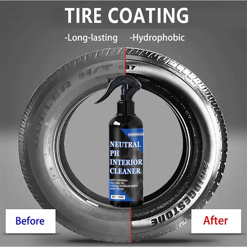 Car Wax Ceramic Coating - Czarny spray ceramiczny do czernienia opon
