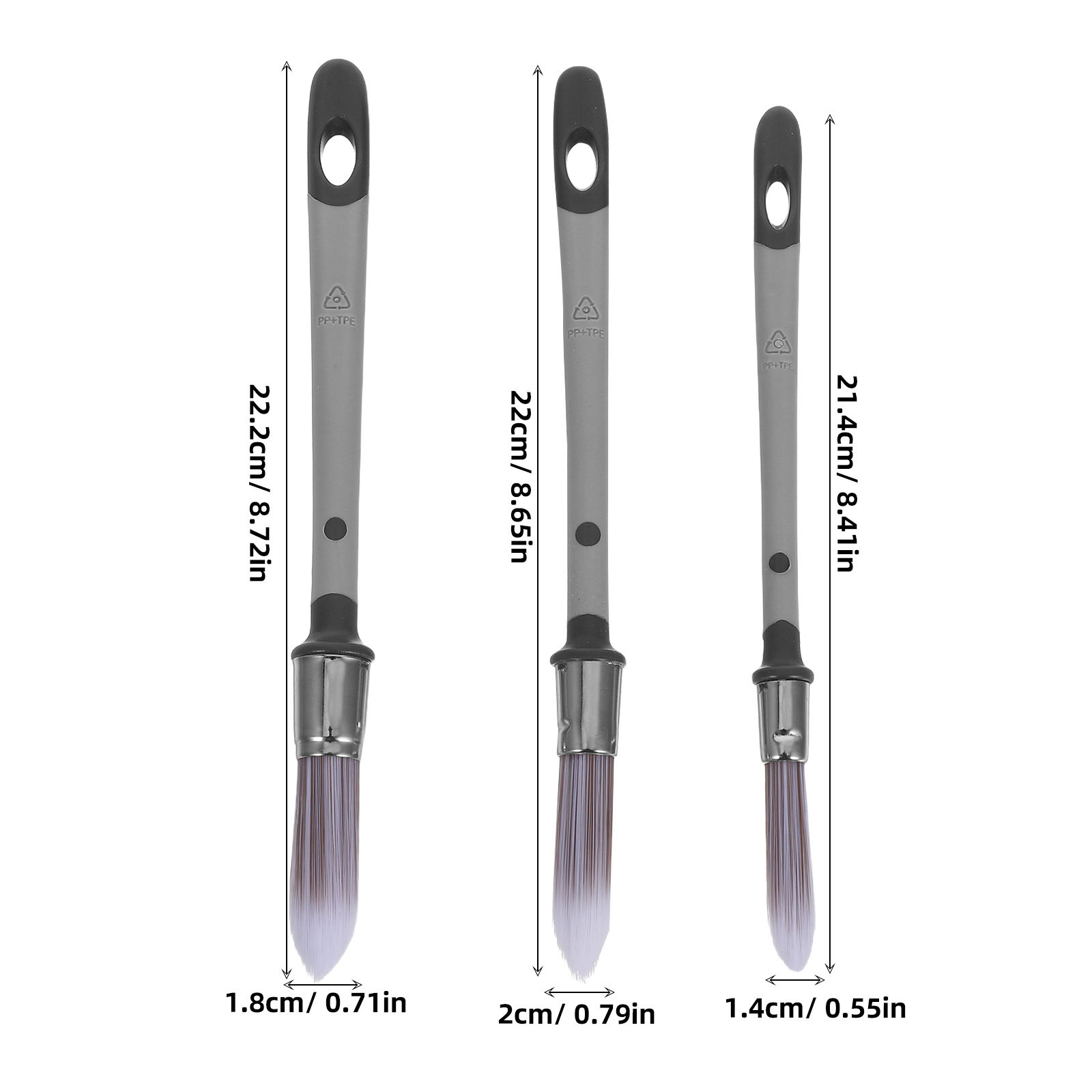 Zestaw 3 pędzli do fug z precy – Detailing Brush Set recenzja i cena